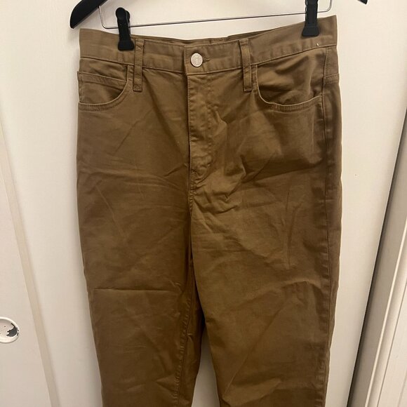 Frame Ultra high rise barrel Denim Tan Women's Pants Size 28 - Picture 2 of 3